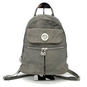 Baggallini Naples RFID Convertible Sling Backpack Bag Gray Travel School